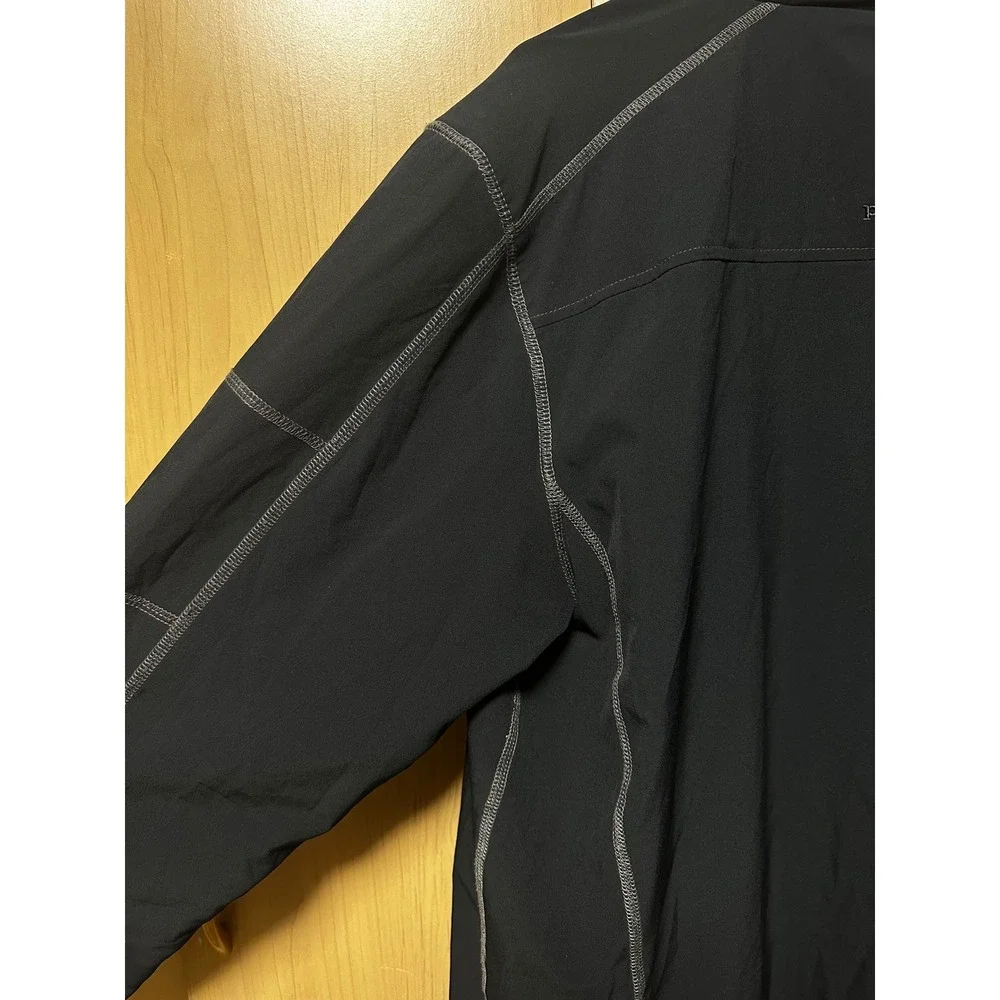 prAna Breathe Jacket Men's L Black Softshell Full Zip Gorpcore Hiking 2009